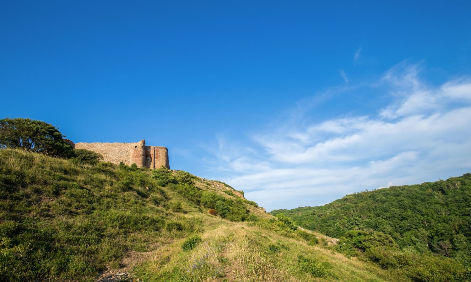 Bornholm Billede af bakket område på Bornholm